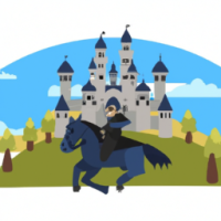 Boojack Horseman with Castle